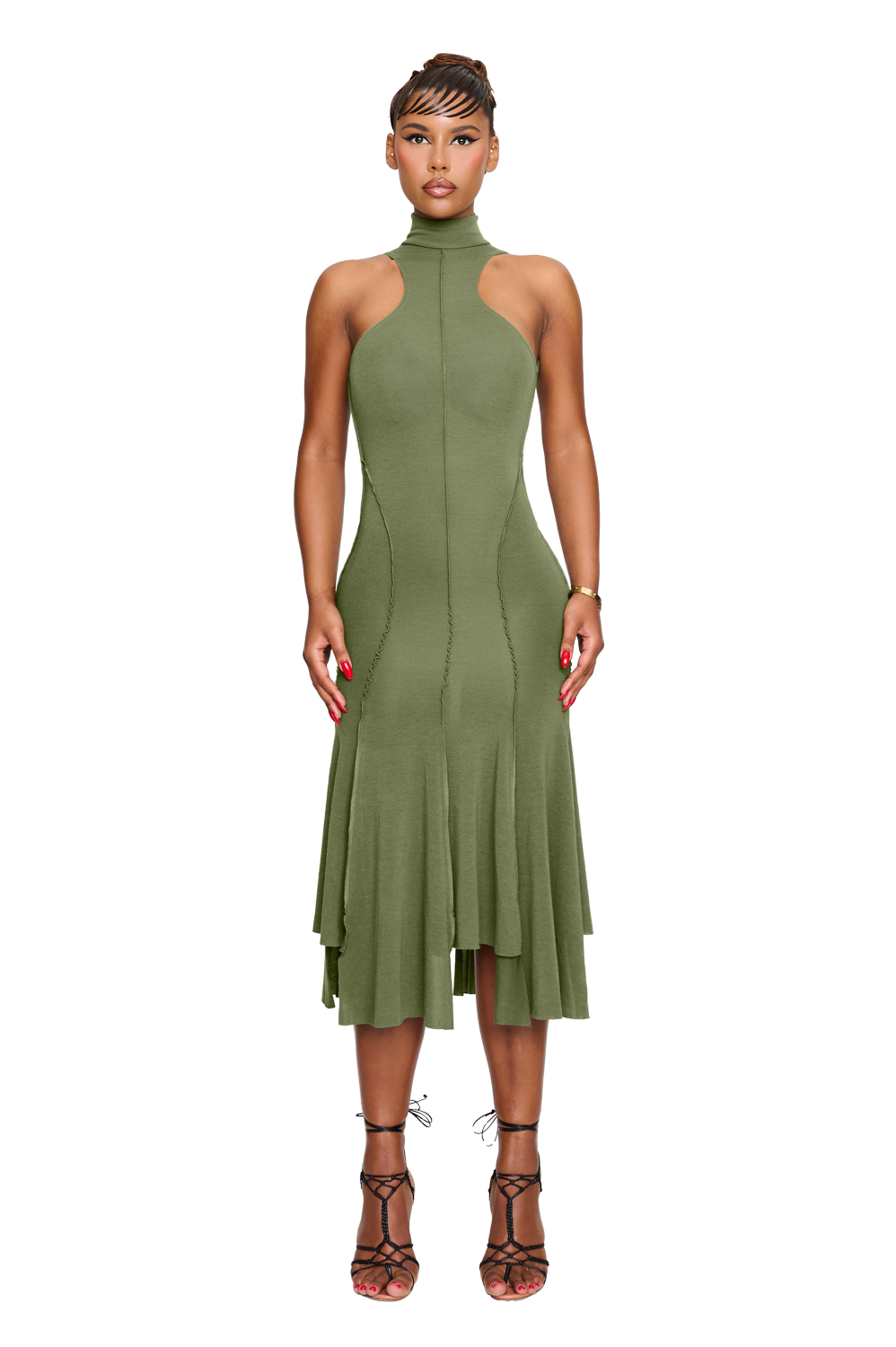 Elysee Dress - Lieutenant Green