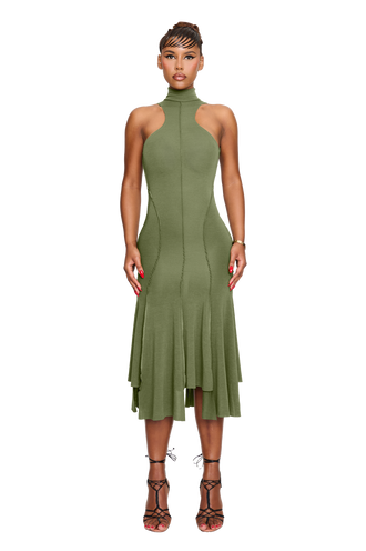 Elysee Dress - Lieutenant Green