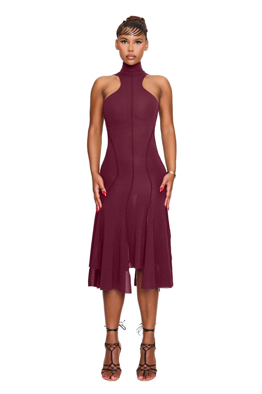 Elysee Dress - Pomegranate Seed