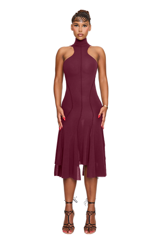 Elysee Dress - Pomegranate Seed