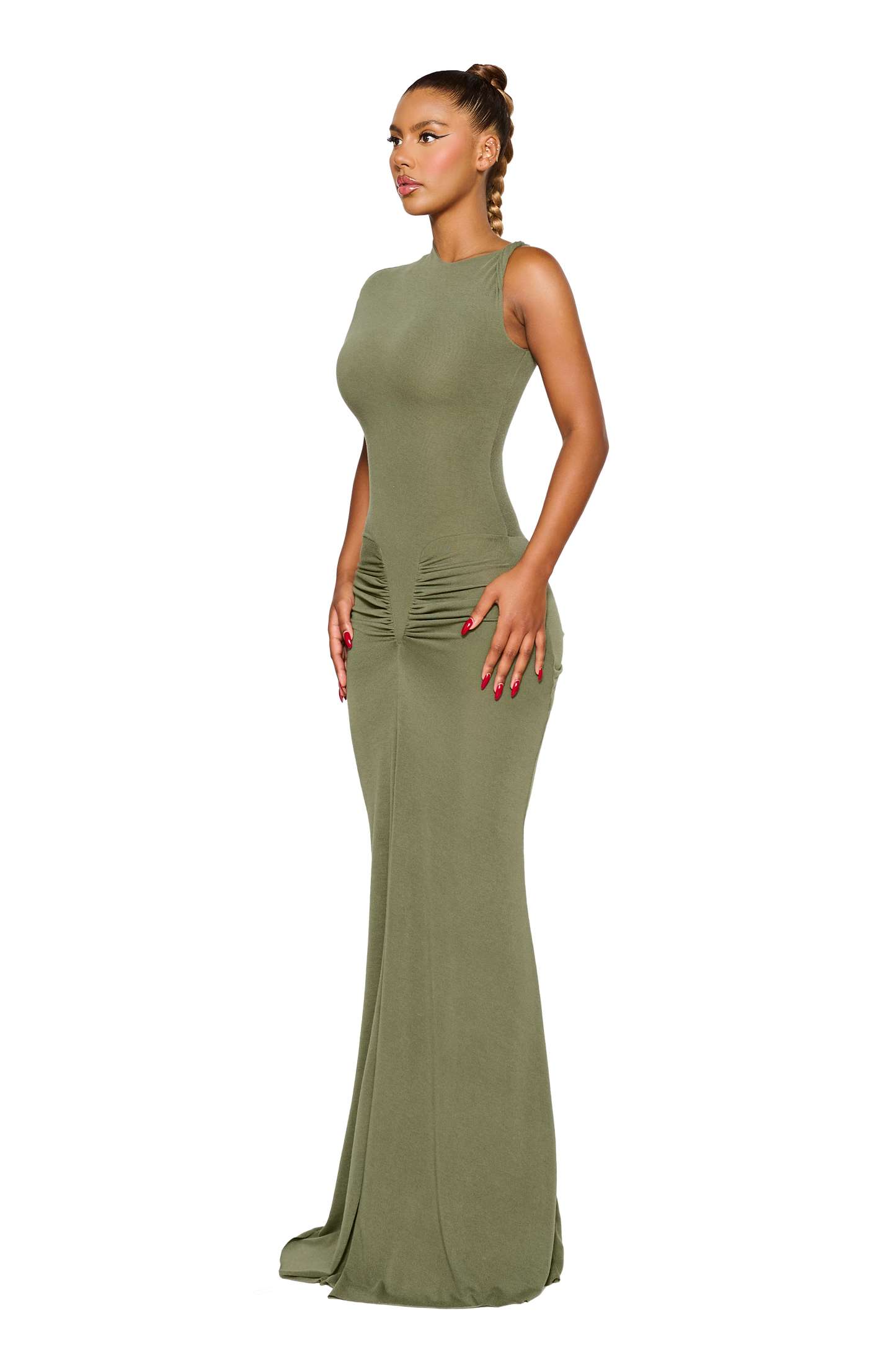 Wale Dress - Lieutenant Green