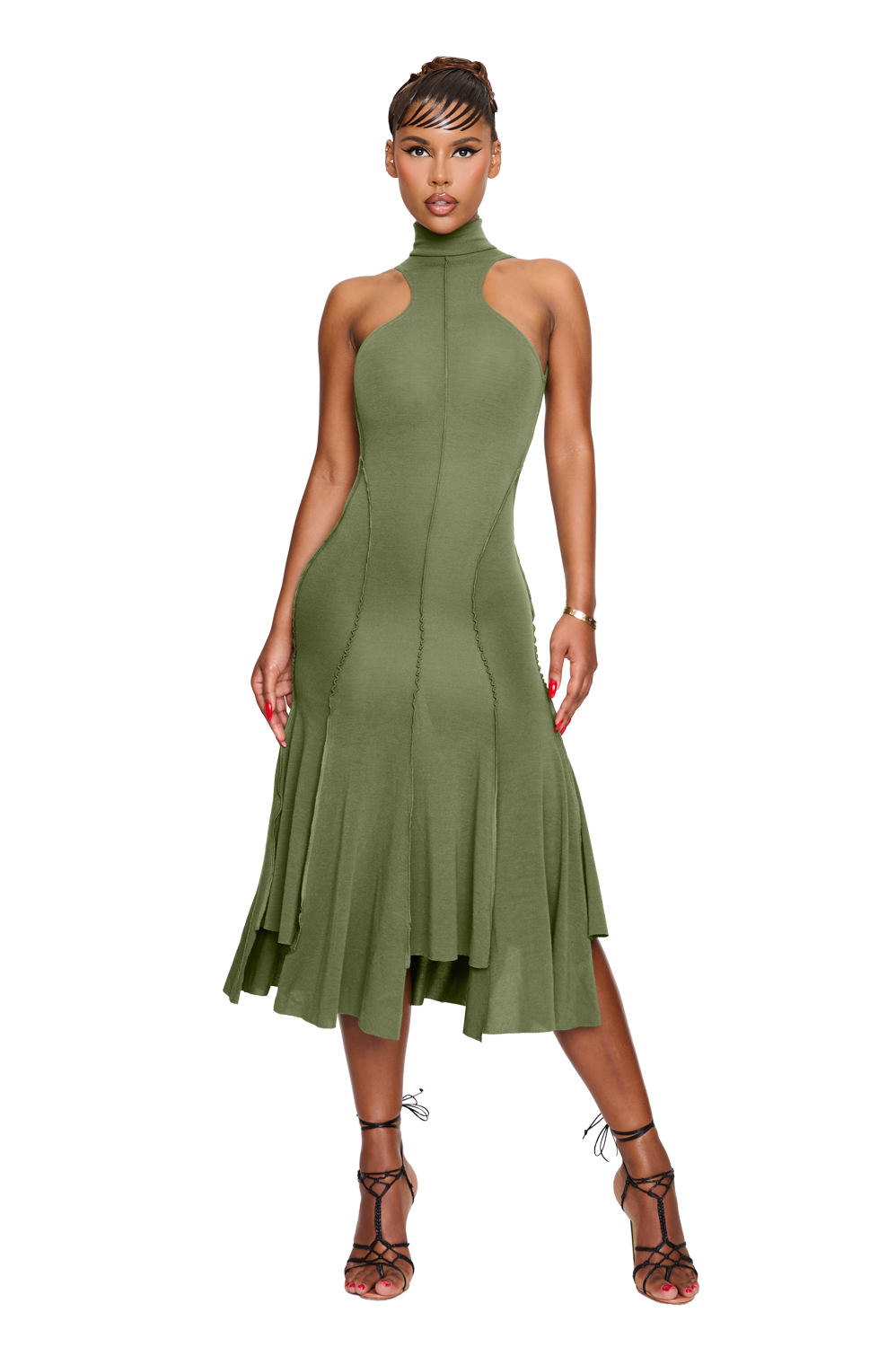 Elysee Dress - Lieutenant Green