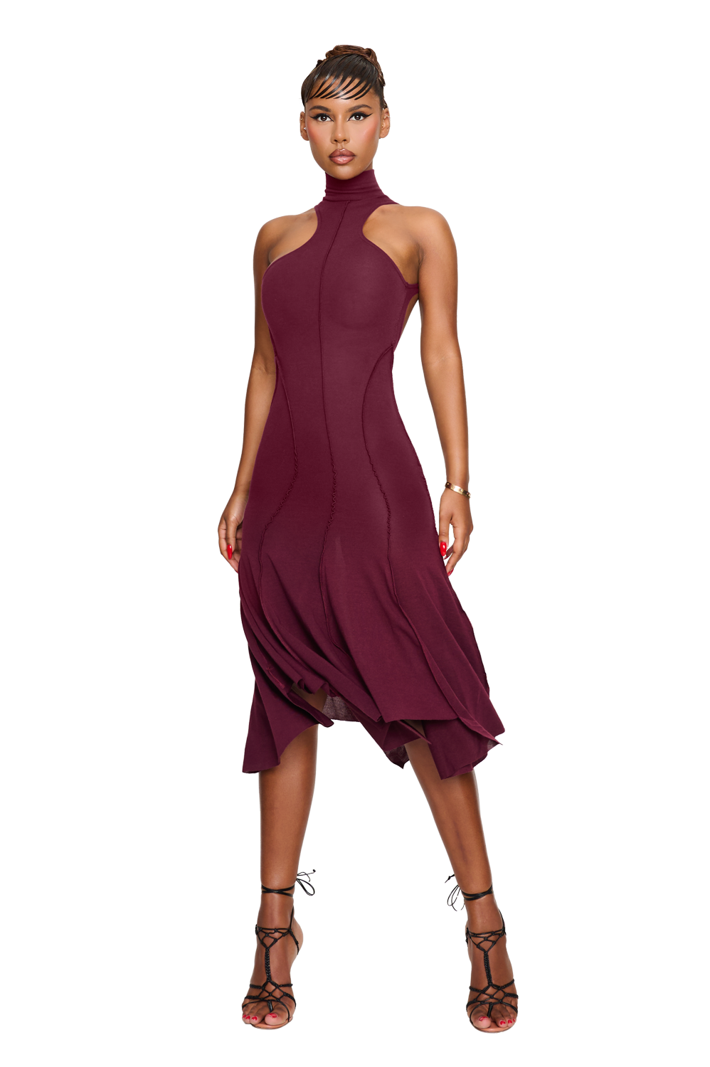 Elysee Dress - Pomegranate Seed