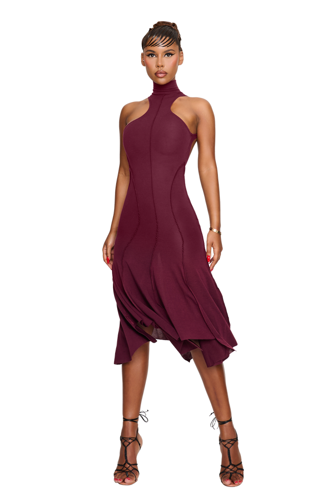 Elysee Dress - Pomegranate Seed