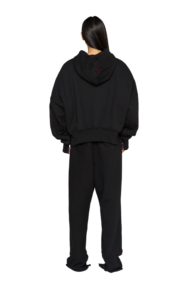 Asymmetric, Drop Crotch Tracksuit Bottoms - Carbon