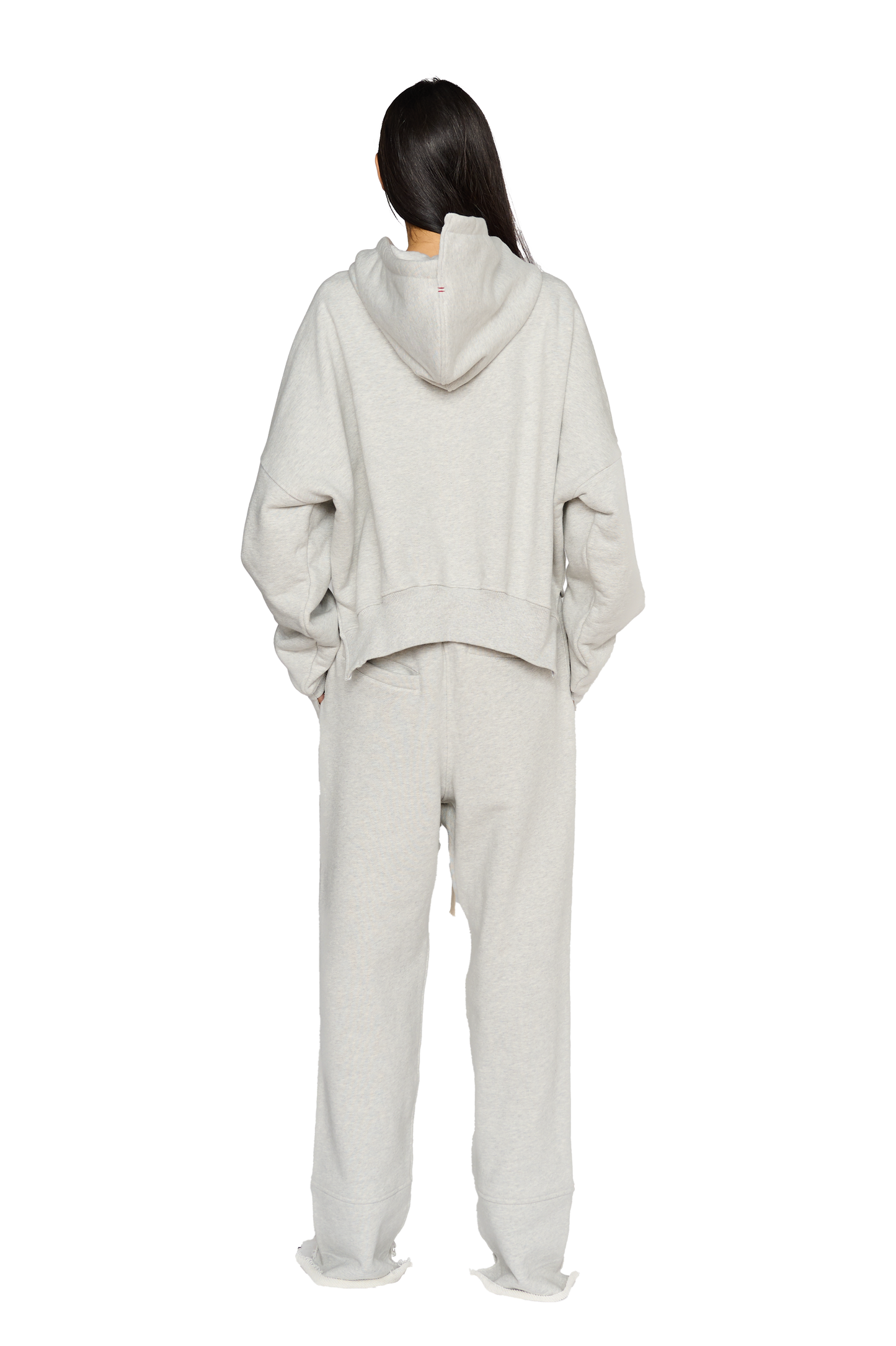 Asymmetric, Drop Crotch Tracksuit Bottoms - Cloud