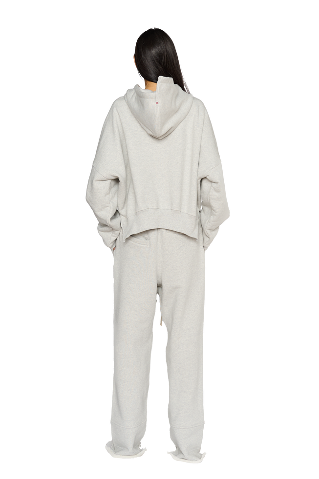 Full Length, Crew Neck Hoodie - Cloud