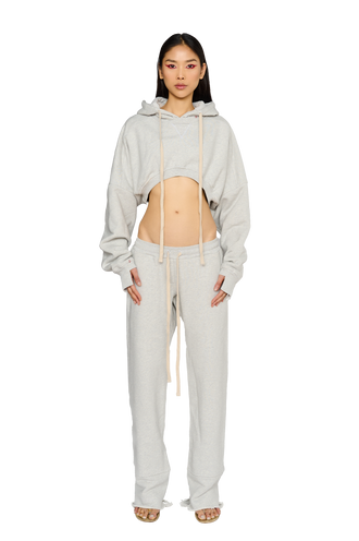 Asymmetric, Fitted Crotch Tracksuit Bottoms - Cloud