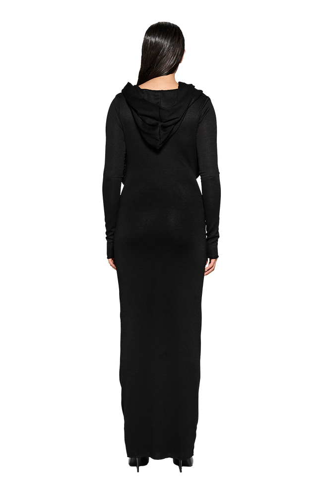 Ginza Dress - Satin Black