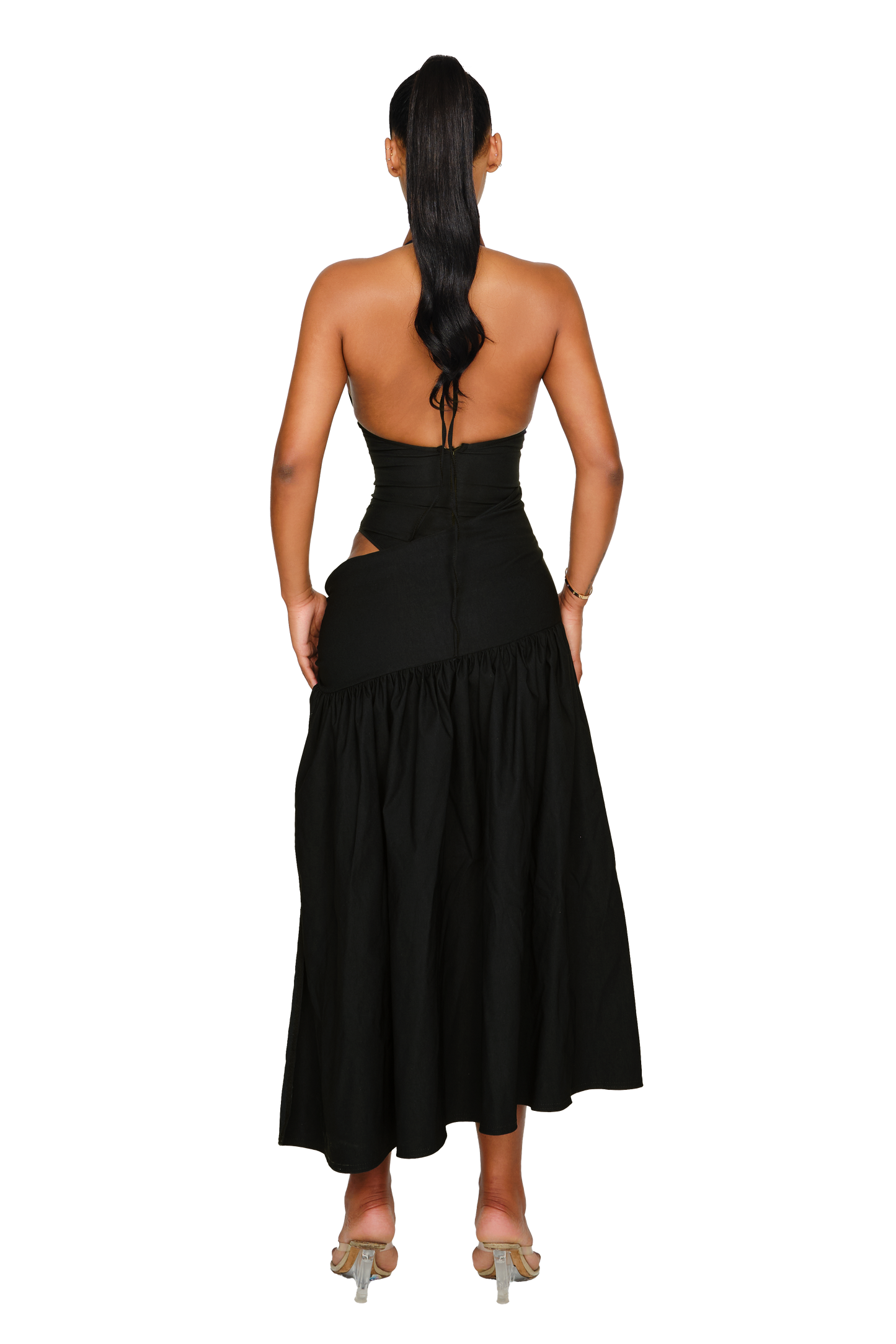 Atacama Dress - Satin Black