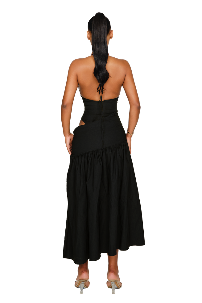 Atacama Dress - Satin Black