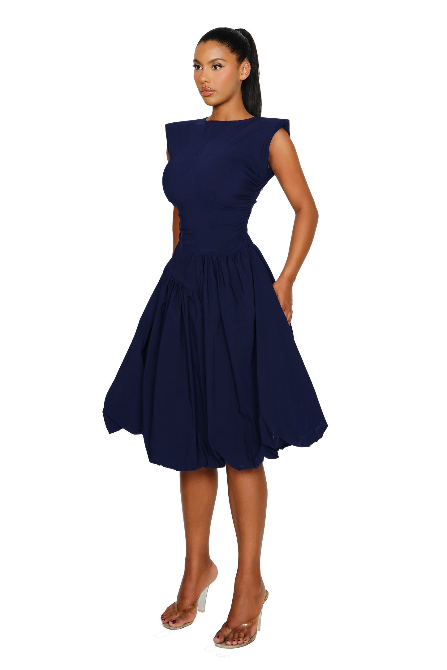 Takla Midi Dress - Sailor