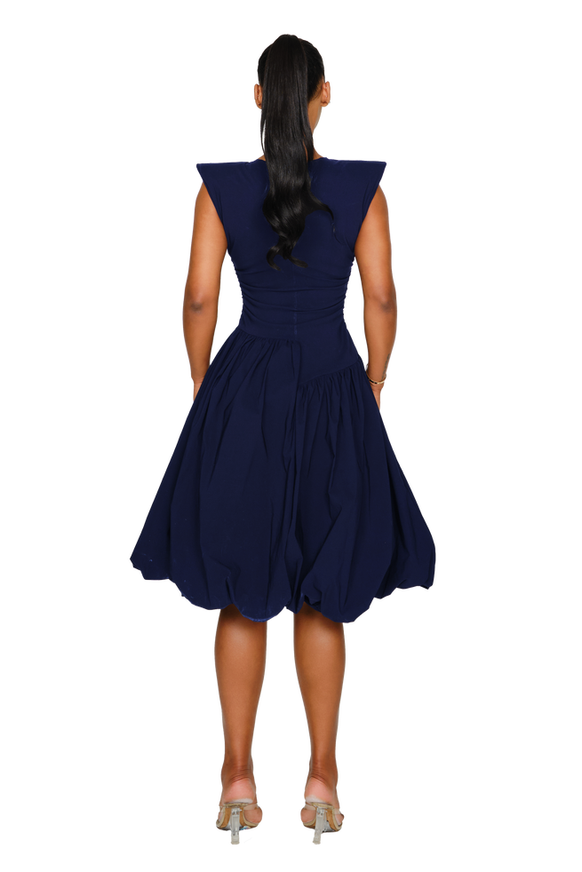 Takla Midi Dress - Sailor