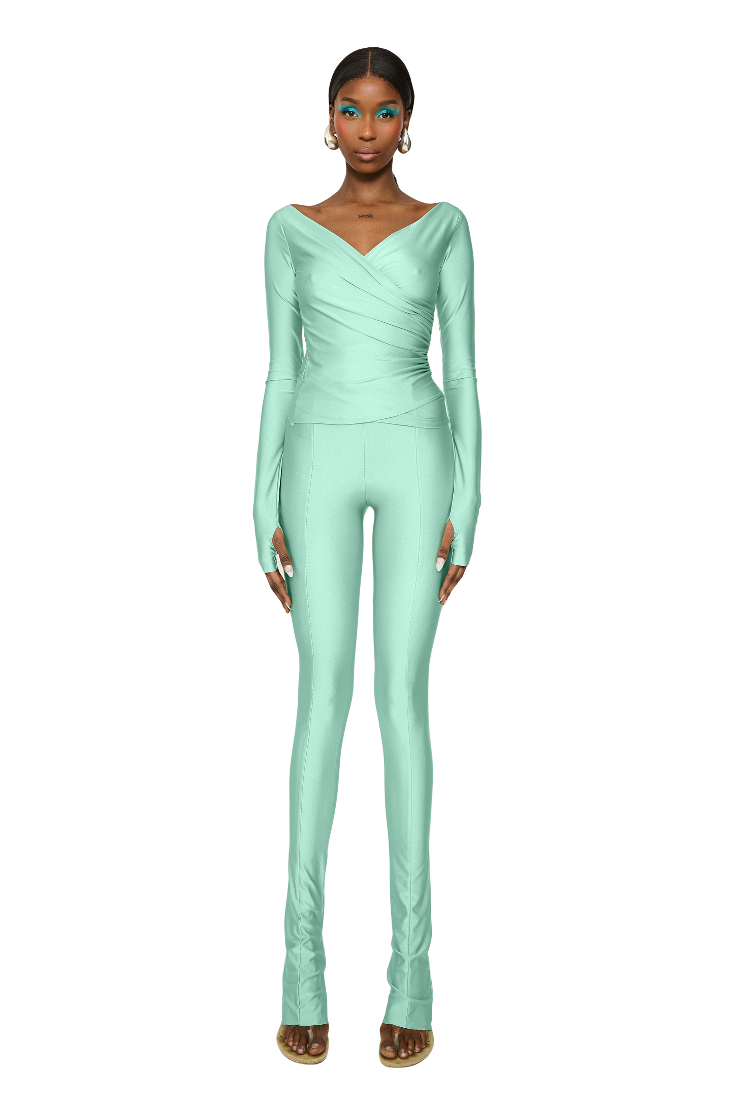 LANAI LONG-SLEEVED TOP - Sage