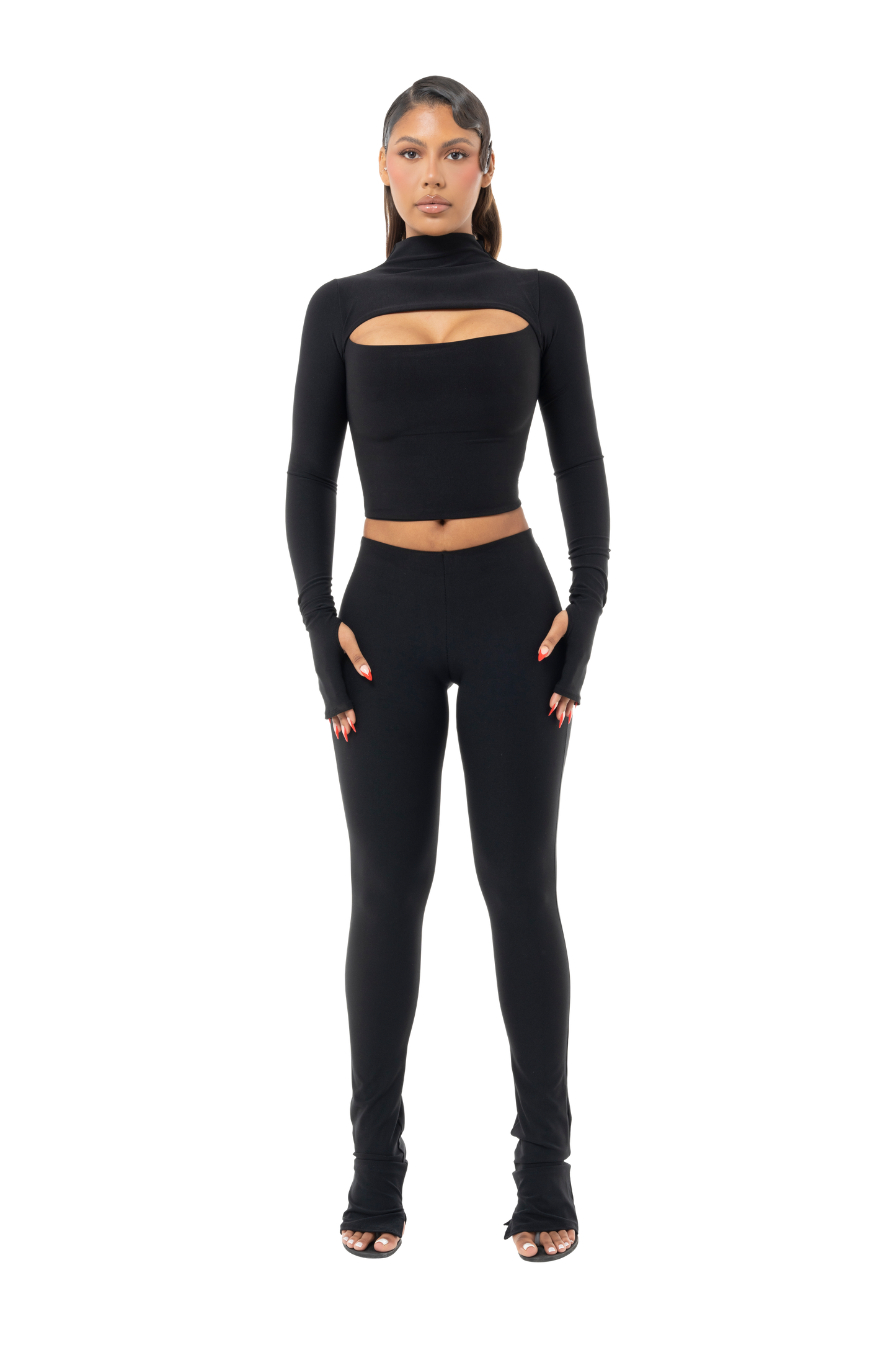 Not So Basic, Basic High Rise Side Split Leggings