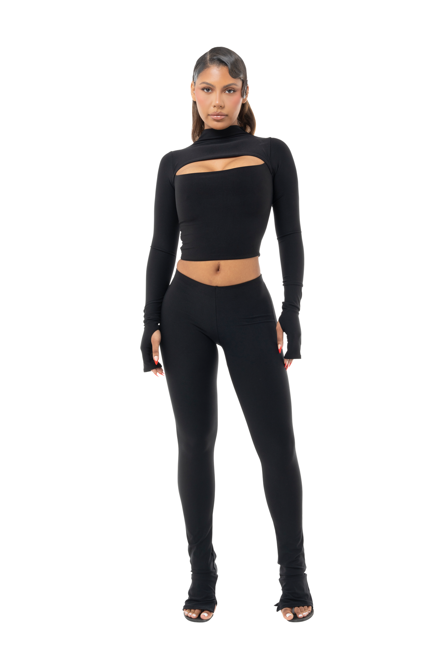 Not So Basic, Basic High Rise Side Split Leggings