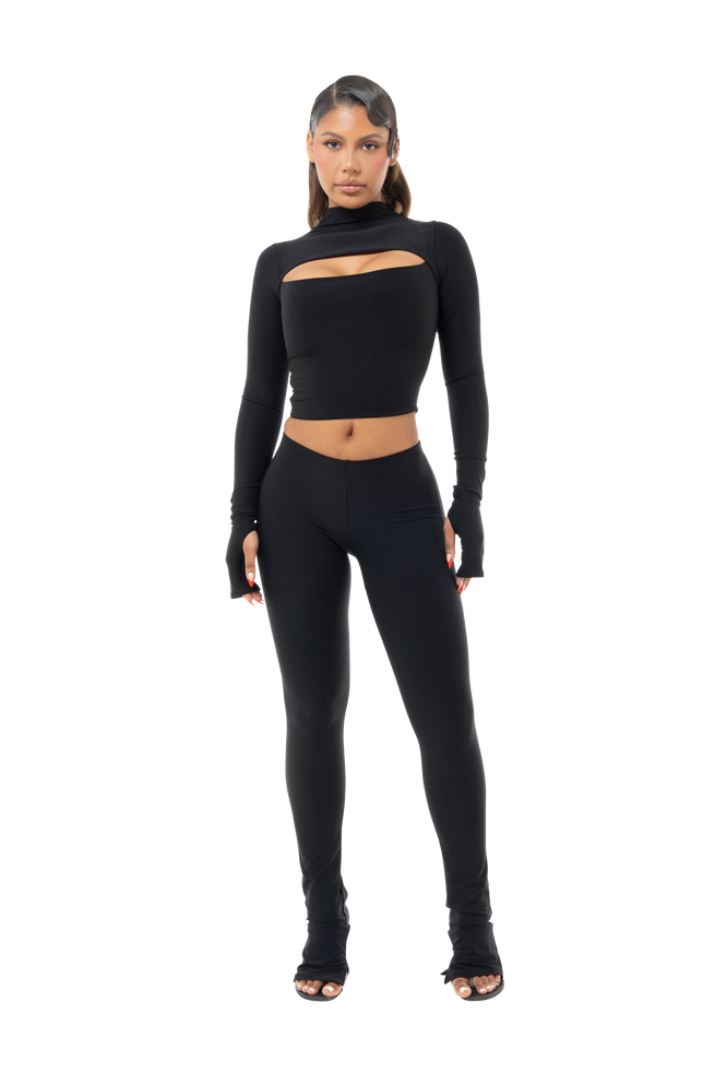 Not So Basic, Basic High Rise Side Split Leggings