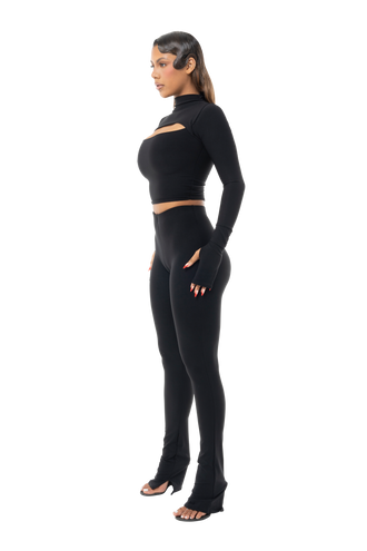 Not So Basic, Basic High Rise Side Split Leggings