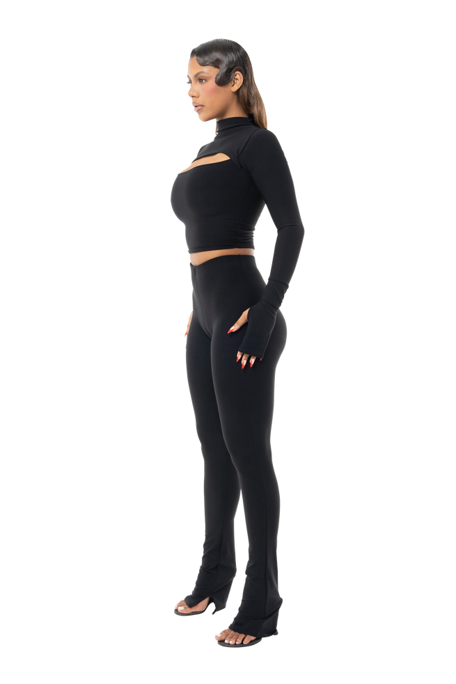 Not So Basic, Basic High Rise Side Split Leggings