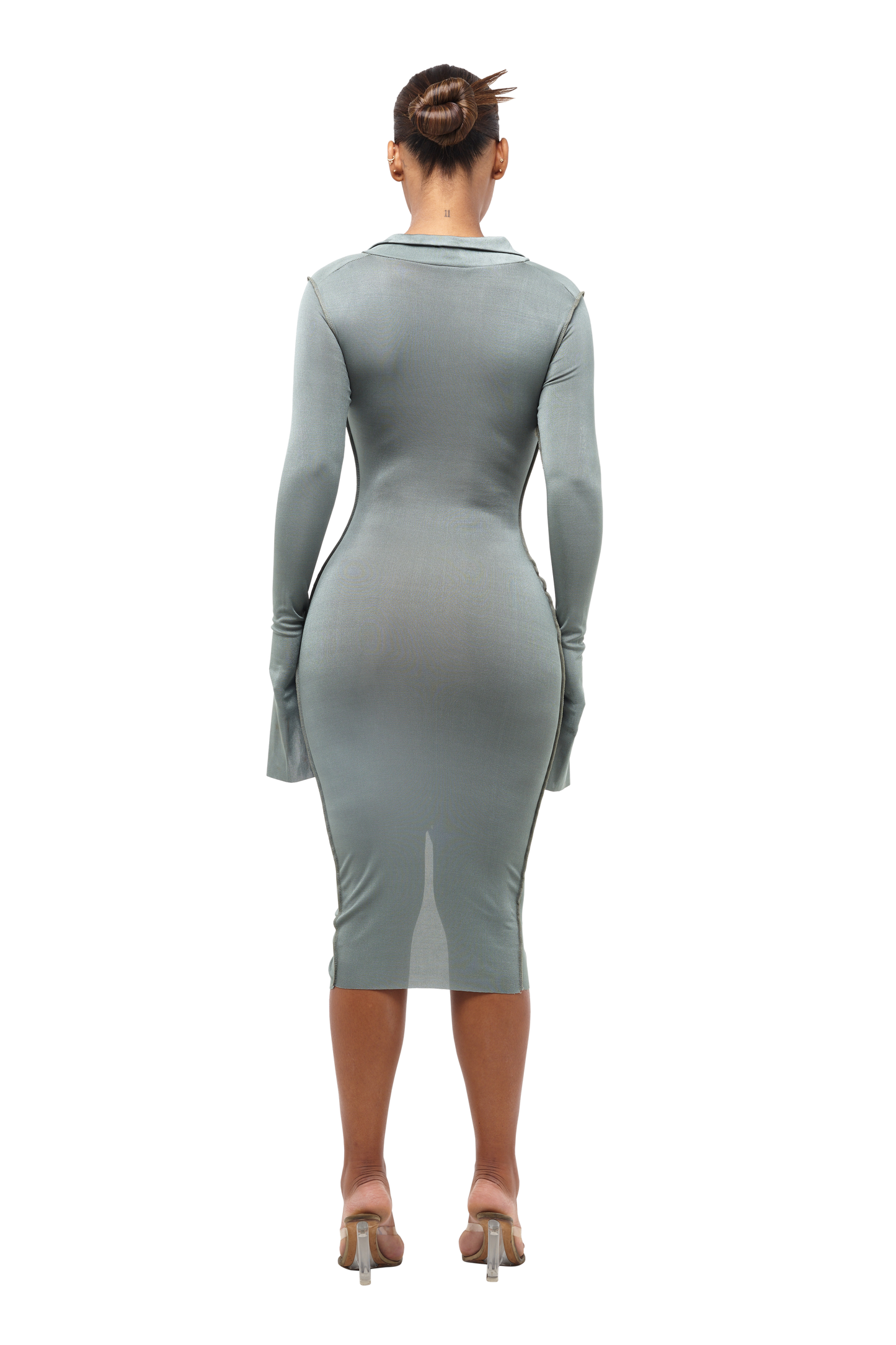 MOOREA DRESS - GULL GREY