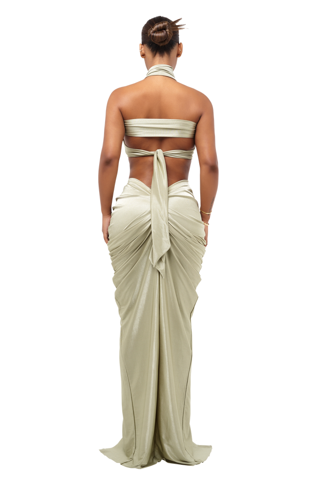 LAUCALA SKIRT - KAOLIN CLAY