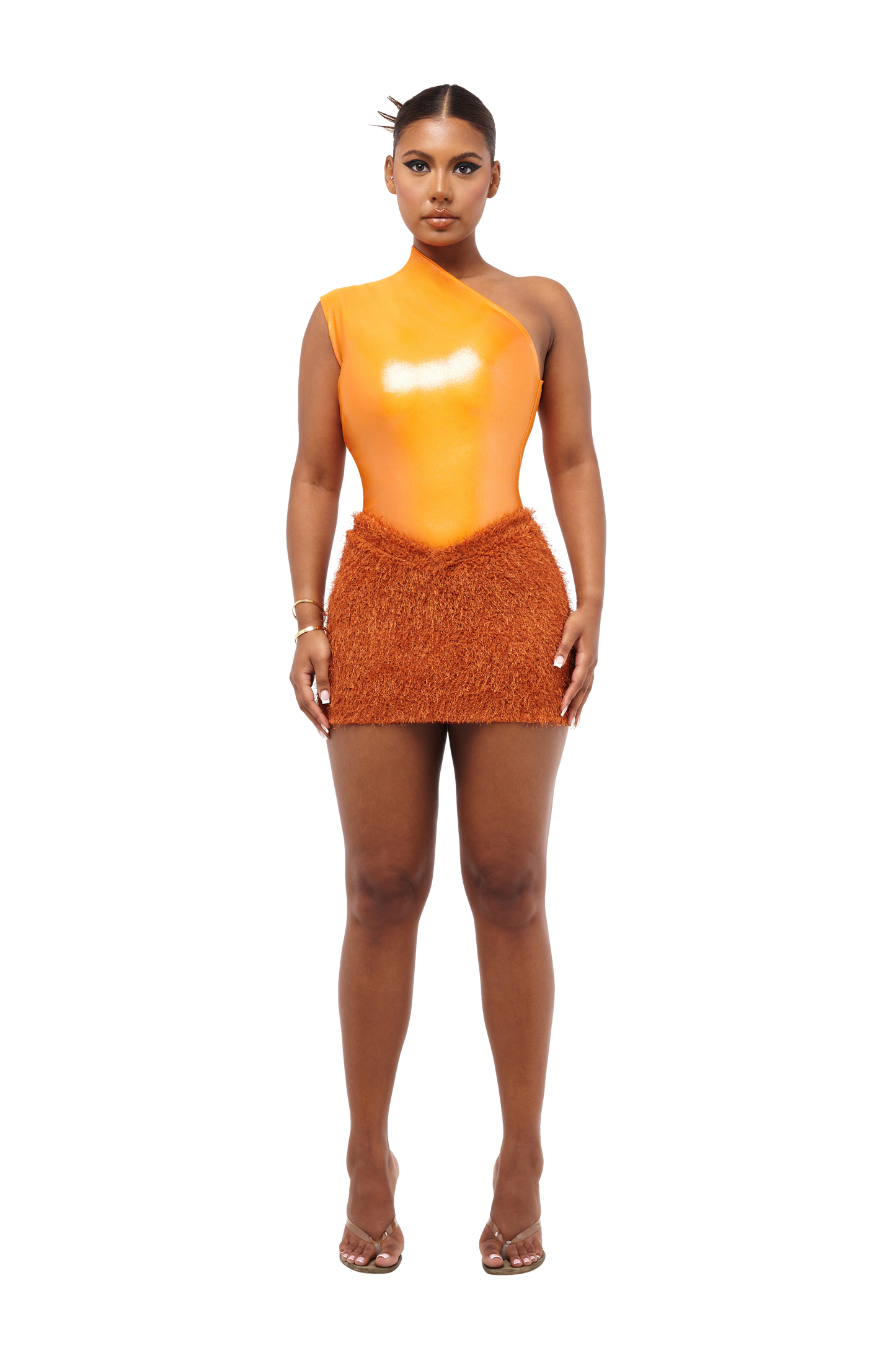 KAIBU MINI SKIRT - ANEMONE ORANGE