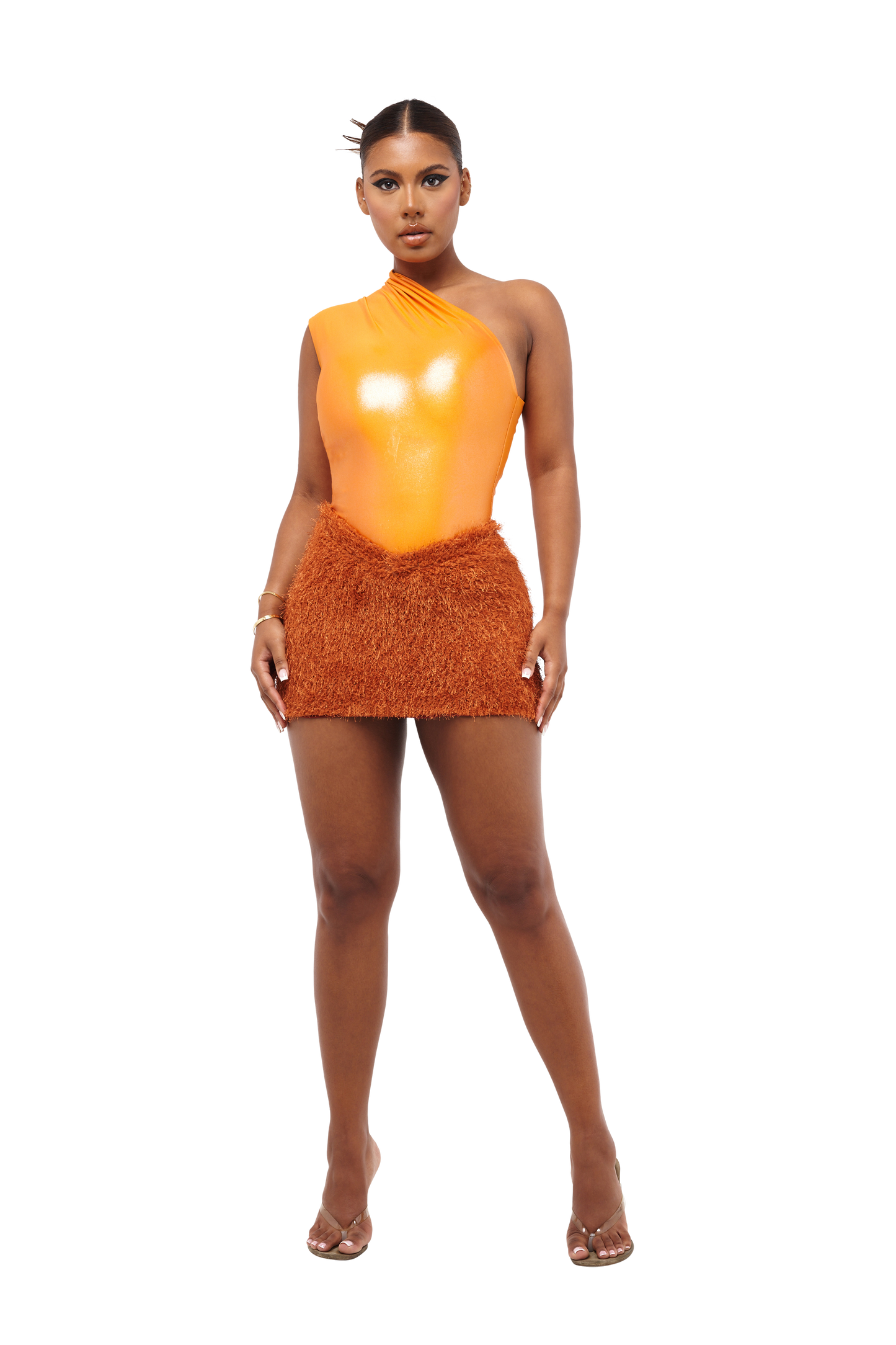 KAIBU MINI SKIRT - ANEMONE ORANGE