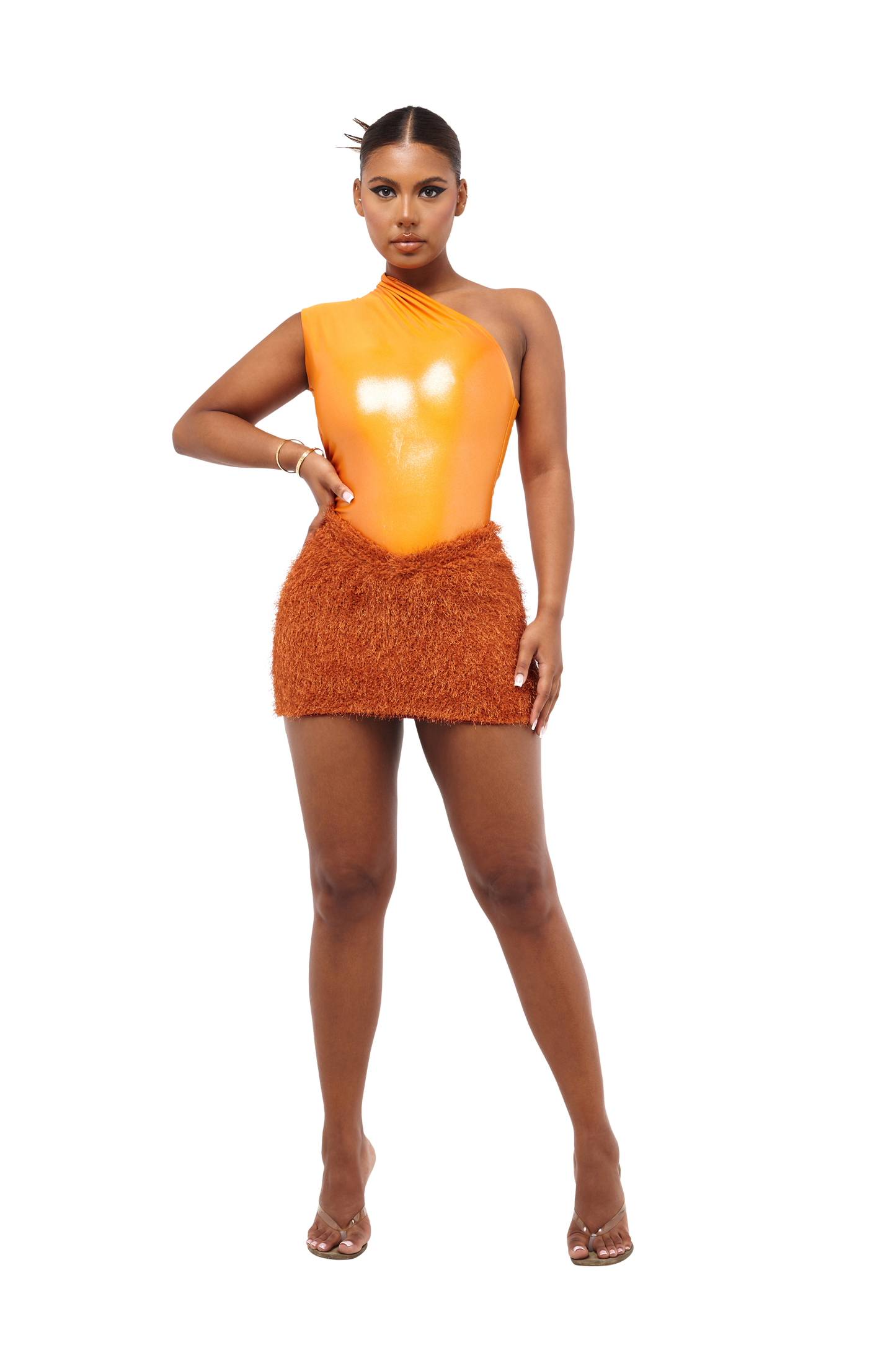 KAIBU MINI SKIRT - ANEMONE ORANGE