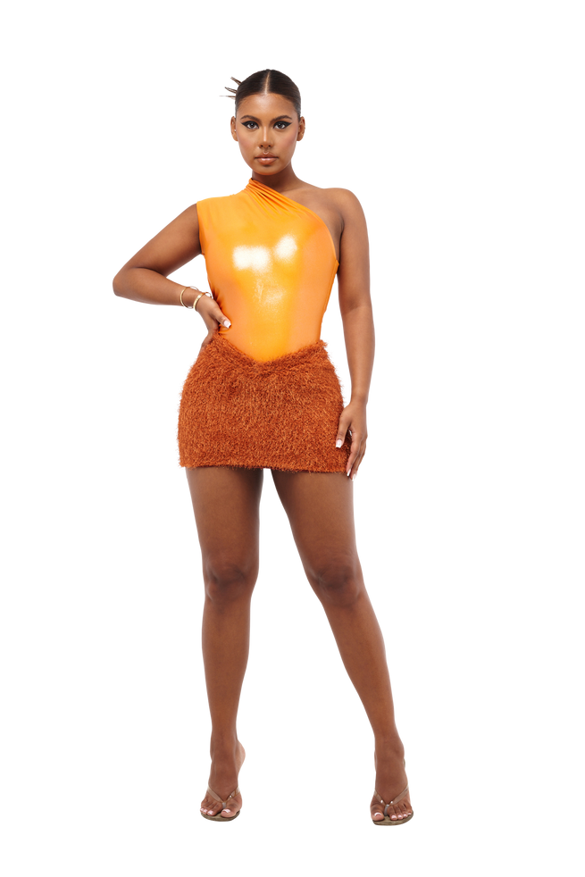 KAIBU MINI SKIRT - ANEMONE ORANGE