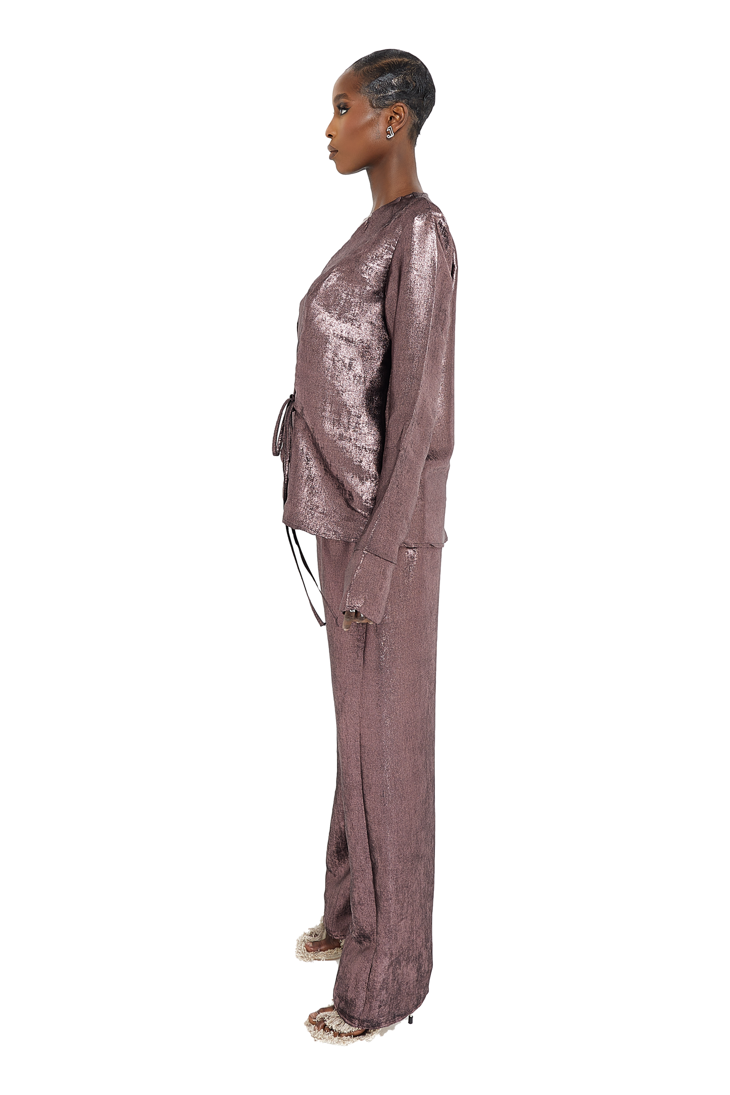 KAFNI WRAP SHIRT - Platinum Pink